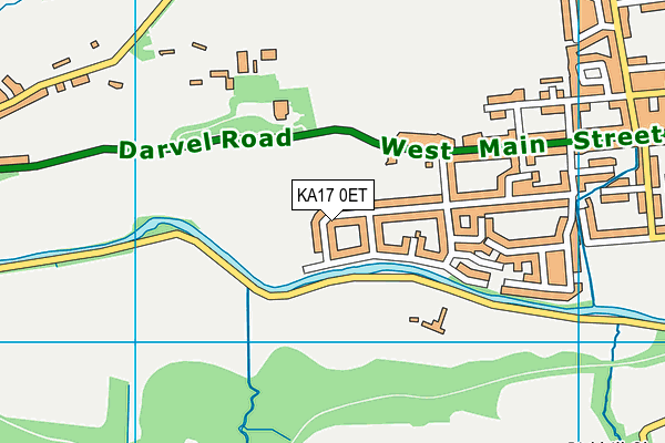 KA17 0ET map - OS VectorMap District (Ordnance Survey)