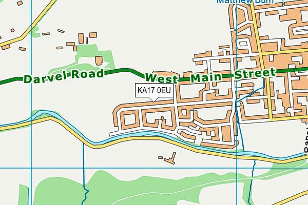 KA17 0EU map - OS VectorMap District (Ordnance Survey)