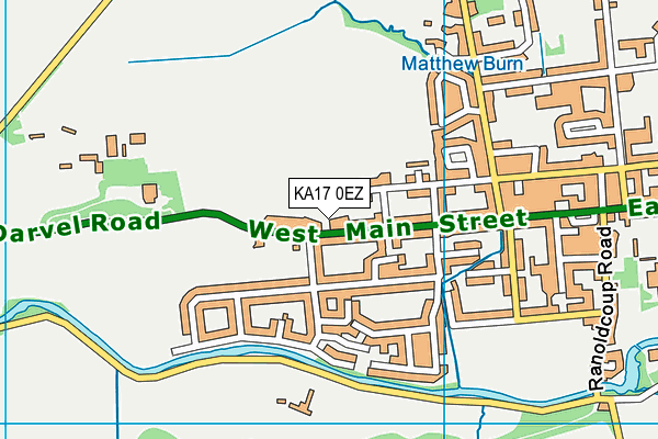 KA17 0EZ map - OS VectorMap District (Ordnance Survey)