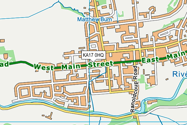 KA17 0HQ map - OS VectorMap District (Ordnance Survey)