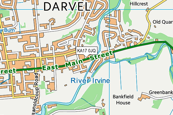 KA17 0JQ map - OS VectorMap District (Ordnance Survey)