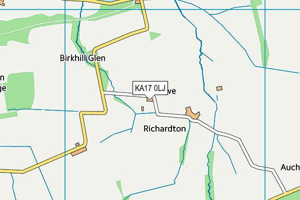 KA17 0LJ map - OS VectorMap District (Ordnance Survey)