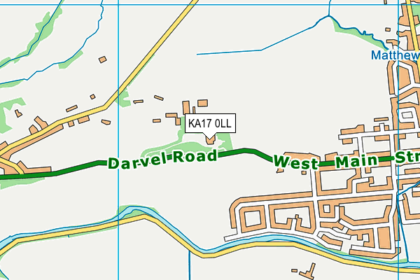 KA17 0LL map - OS VectorMap District (Ordnance Survey)