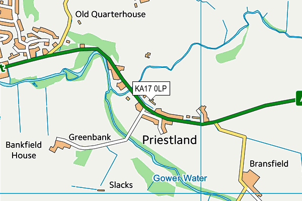 KA17 0LP map - OS VectorMap District (Ordnance Survey)