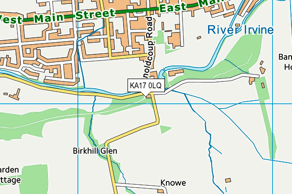 KA17 0LQ map - OS VectorMap District (Ordnance Survey)