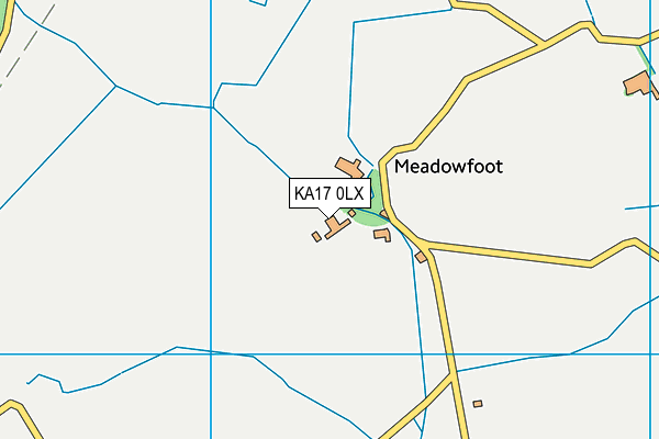 KA17 0LX map - OS VectorMap District (Ordnance Survey)