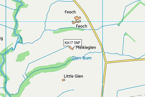 KA17 0NF map - OS VectorMap District (Ordnance Survey)