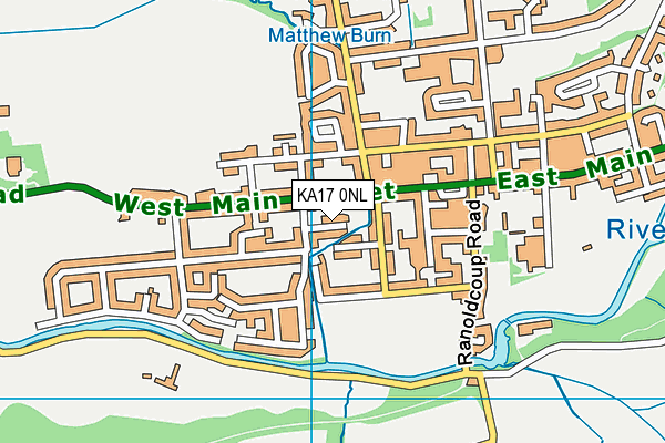 KA17 0NL map - OS VectorMap District (Ordnance Survey)