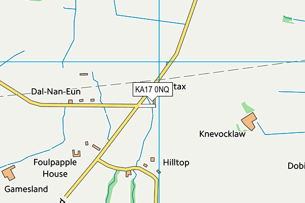 KA17 0NQ map - OS VectorMap District (Ordnance Survey)