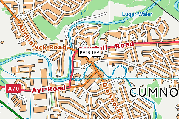 KA18 1BP map - OS VectorMap District (Ordnance Survey)