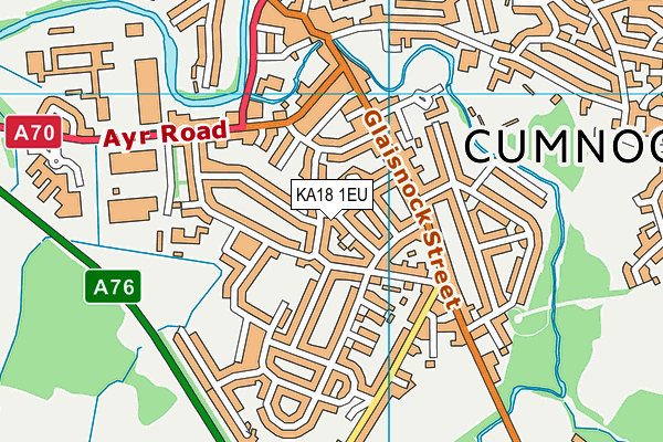 KA18 1EU map - OS VectorMap District (Ordnance Survey)