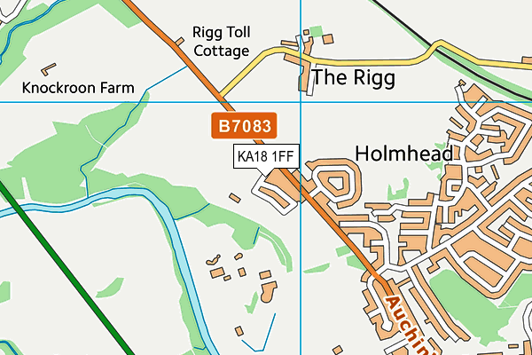 KA18 1FF map - OS VectorMap District (Ordnance Survey)