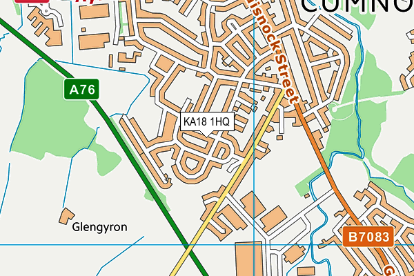 KA18 1HQ map - OS VectorMap District (Ordnance Survey)