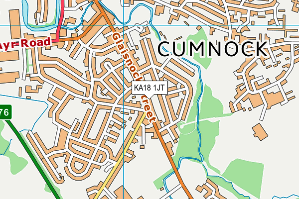 Map of CUMNOCK GROCERS LTD at district scale
