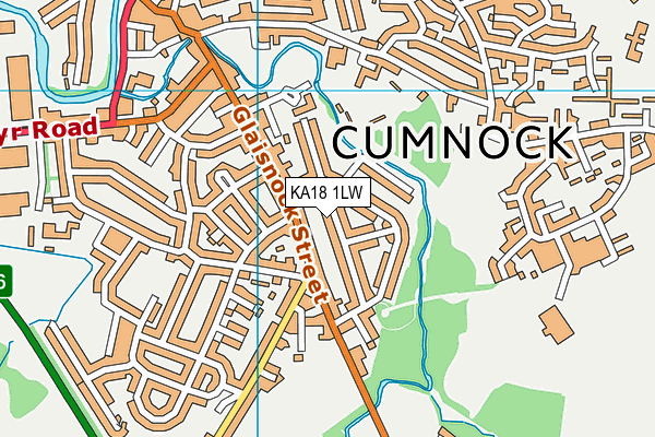 KA18 1LW map - OS VectorMap District (Ordnance Survey)