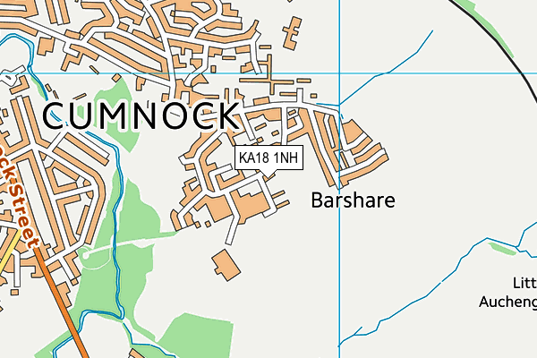 KA18 1NH map - OS VectorMap District (Ordnance Survey)