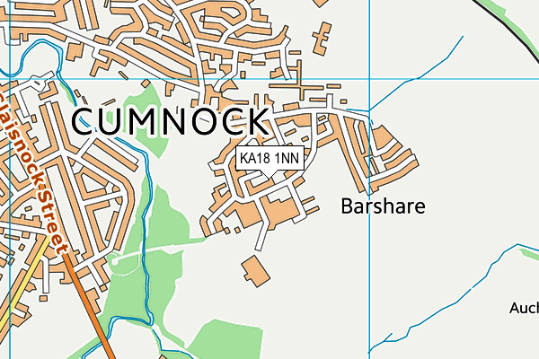 KA18 1NN map - OS VectorMap District (Ordnance Survey)