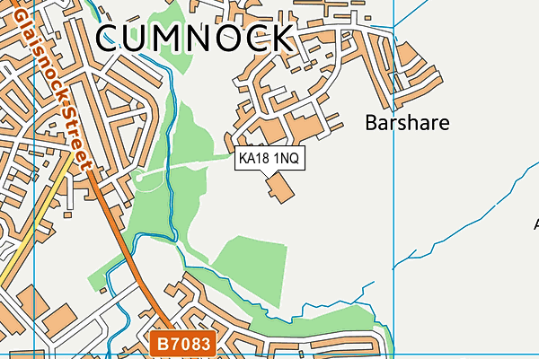 KA18 1NQ map - OS VectorMap District (Ordnance Survey)