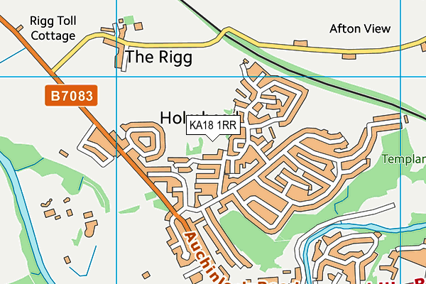 KA18 1RR map - OS VectorMap District (Ordnance Survey)