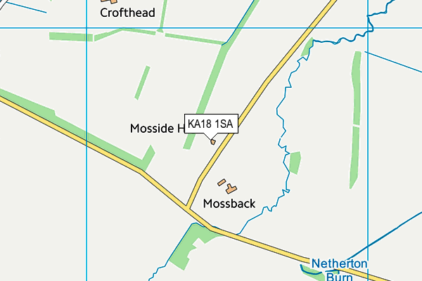 KA18 1SA map - OS VectorMap District (Ordnance Survey)