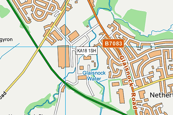 KA18 1SH map - OS VectorMap District (Ordnance Survey)