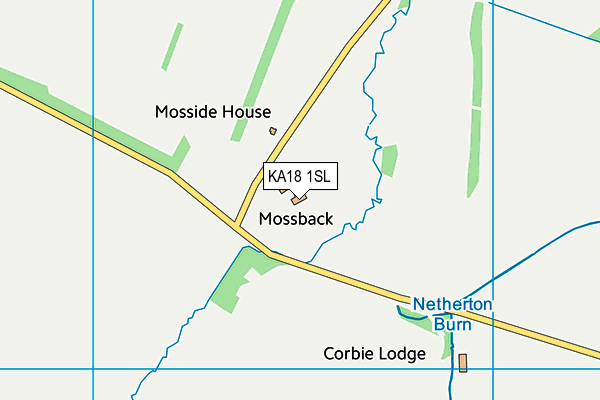 KA18 1SL map - OS VectorMap District (Ordnance Survey)