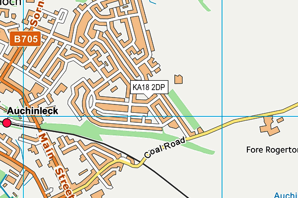 KA18 2DP map - OS VectorMap District (Ordnance Survey)