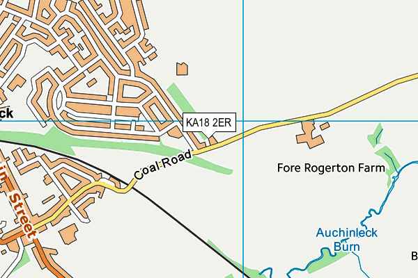 KA18 2ER map - OS VectorMap District (Ordnance Survey)