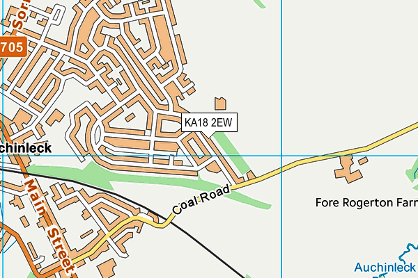 KA18 2EW map - OS VectorMap District (Ordnance Survey)