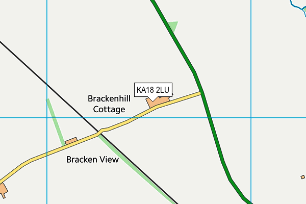 KA18 2LU map - OS VectorMap District (Ordnance Survey)