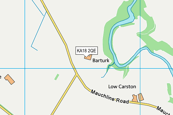 KA18 2QE map - OS VectorMap District (Ordnance Survey)