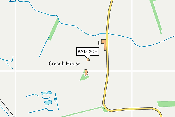 KA18 2QH map - OS VectorMap District (Ordnance Survey)