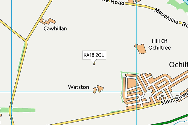 KA18 2QL map - OS VectorMap District (Ordnance Survey)