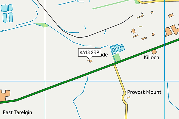 KA18 2RP map - OS VectorMap District (Ordnance Survey)