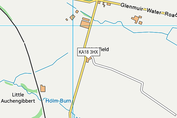 KA18 3HX map - OS VectorMap District (Ordnance Survey)