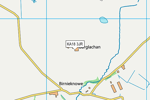 KA18 3JR map - OS VectorMap District (Ordnance Survey)