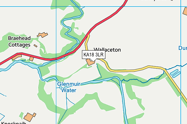 KA18 3LR map - OS VectorMap District (Ordnance Survey)