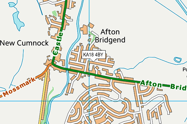 KA18 4BY map - OS VectorMap District (Ordnance Survey)