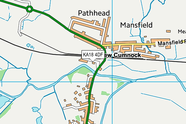 KA18 4DF map - OS VectorMap District (Ordnance Survey)