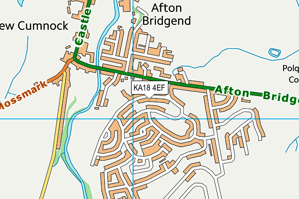 KA18 4EF map - OS VectorMap District (Ordnance Survey)