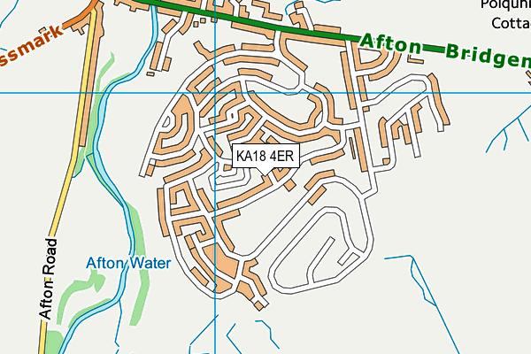 KA18 4ER map - OS VectorMap District (Ordnance Survey)