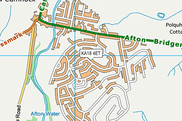 KA18 4ET map - OS VectorMap District (Ordnance Survey)