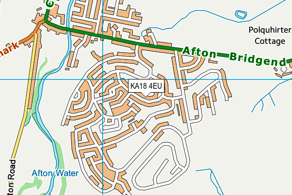 KA18 4EU map - OS VectorMap District (Ordnance Survey)