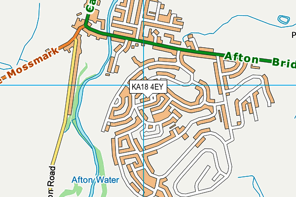 KA18 4EY map - OS VectorMap District (Ordnance Survey)