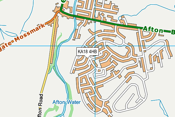 KA18 4HB map - OS VectorMap District (Ordnance Survey)