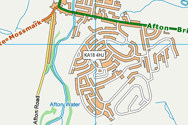 KA18 4HJ map - OS VectorMap District (Ordnance Survey)