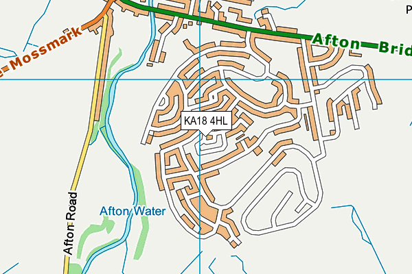 KA18 4HL map - OS VectorMap District (Ordnance Survey)