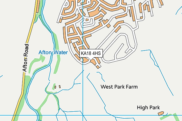 KA18 4HS map - OS VectorMap District (Ordnance Survey)