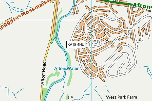 KA18 4HU map - OS VectorMap District (Ordnance Survey)