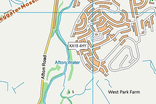 KA18 4HY map - OS VectorMap District (Ordnance Survey)